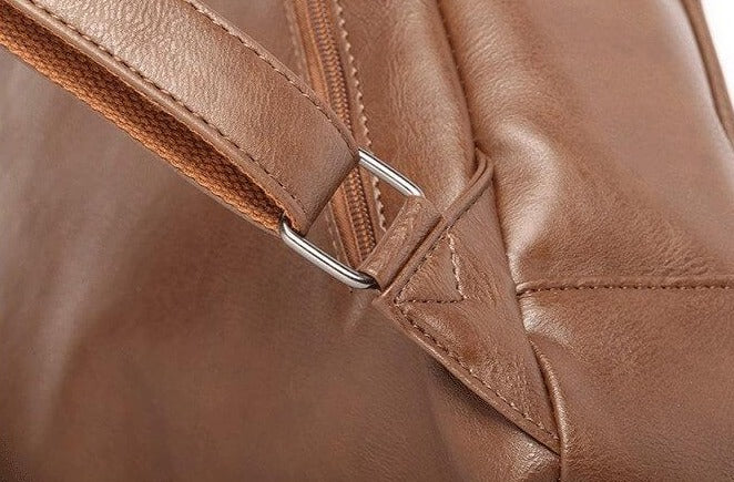 Vintage faux leather backpack