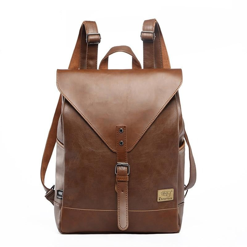 Vintage faux leather backpack