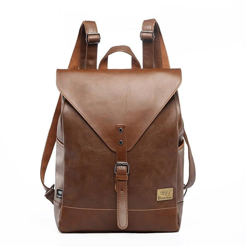 Vintage faux leather backpack