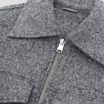 Women's Cropped Jacket With Structured Design