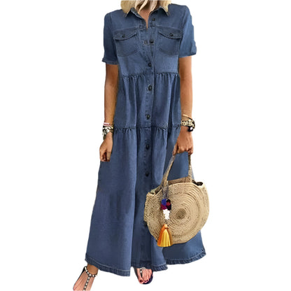 Women's Maxi Dress Casual Style Breathable Material