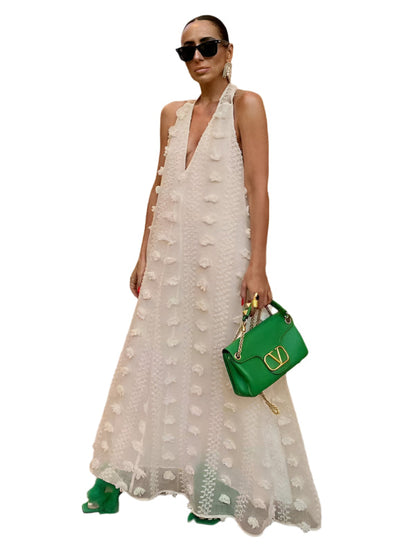 Women's Maxi Dress Halter Floral Print