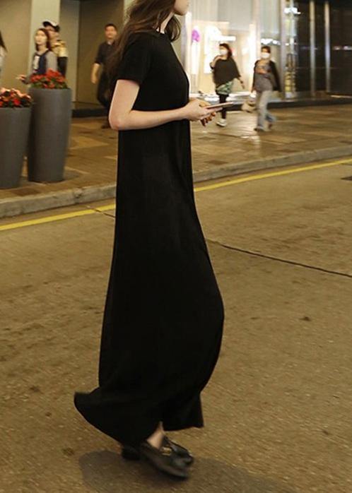 Women's Maxi Dress Cotton Tunic with Pockets