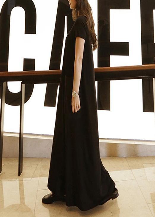 Women's Maxi Dress Cotton Tunic with Pockets