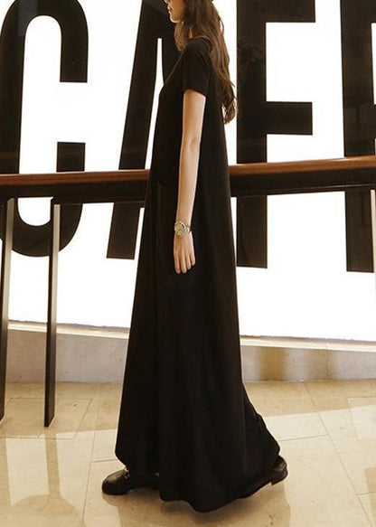 Women's Maxi Dress Cotton Tunic with Pockets