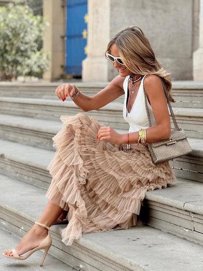 Women's Maxi Skirt Tulle Style
