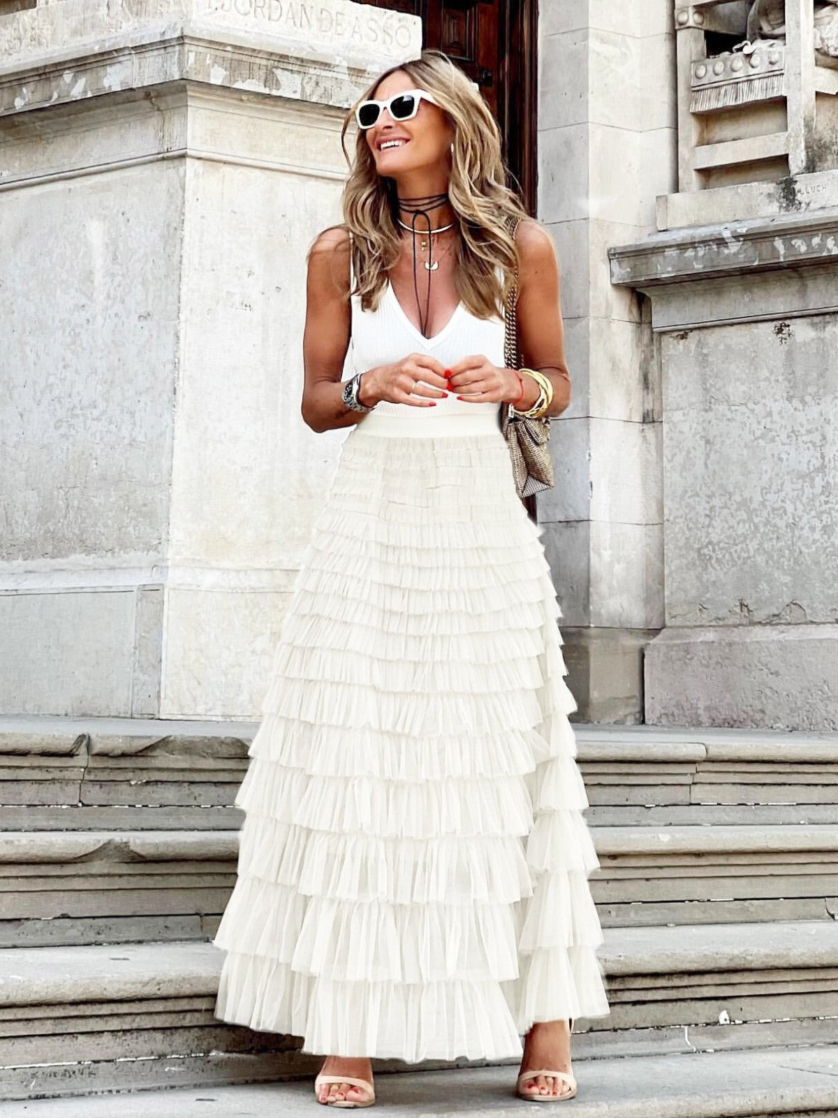 Women's Maxi Skirt Tulle Style