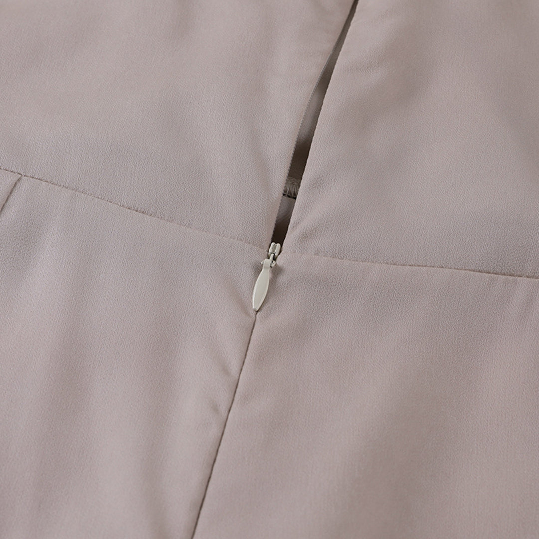 Women's Cotton Midi Dress With High Slit