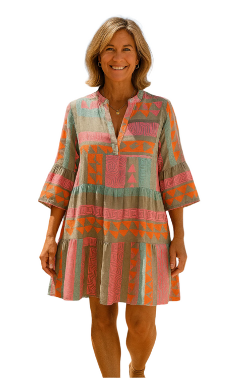 Women's Tunic Dress Bohemian Ibiza Style
