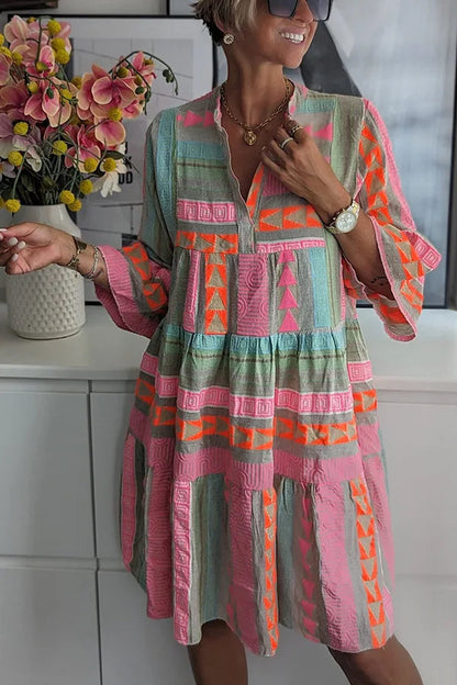 Women's Tunic Dress Bohemian Ibiza Style