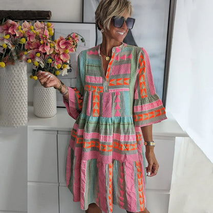 Women's Tunic Dress Bohemian Ibiza Style