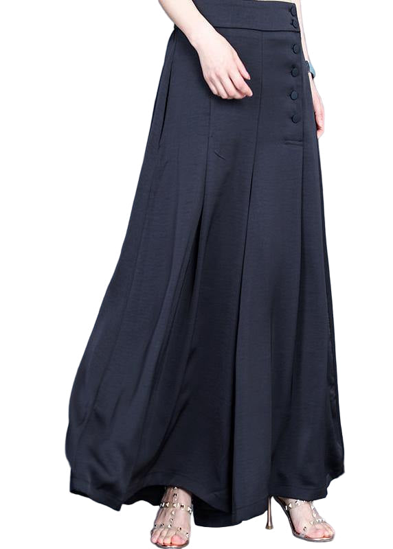 Women's Wide Trousers with Buttons