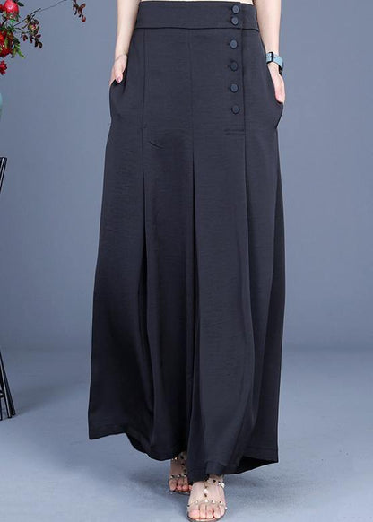 Women's Wide Trousers with Buttons