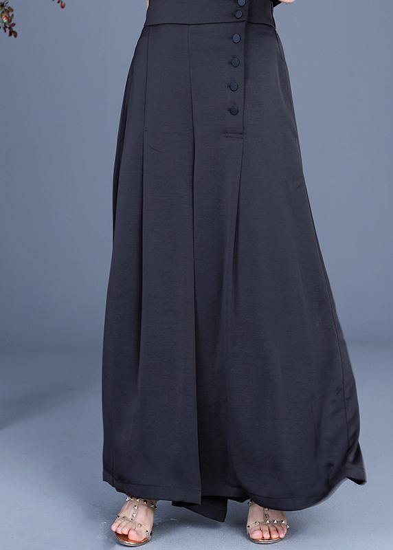 Women's Wide Trousers with Buttons