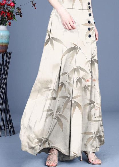 Women's Wide Trousers with Buttons