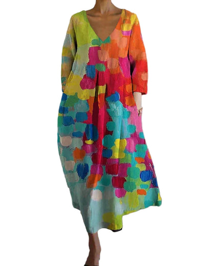 Women's Summer Dress Colourfully Printed
