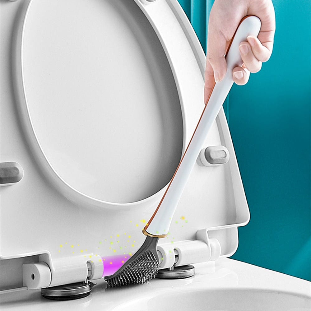 Wall-mounted Toilet brush Silicone Ergonomic Handle