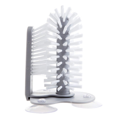 Wall-mounted cup cleaning brush