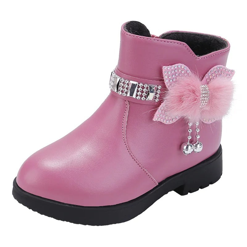 Warm Leather Style Boots for Girls
