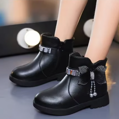 Warm Leather Style Boots for Girls