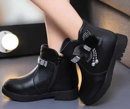 Warm Leather Style Boots for Girls