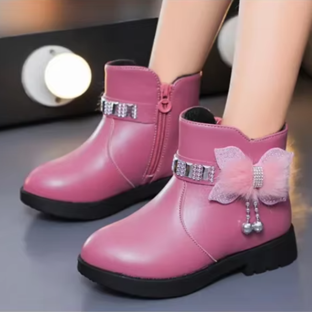 Warm Leather Style Boots for Girls