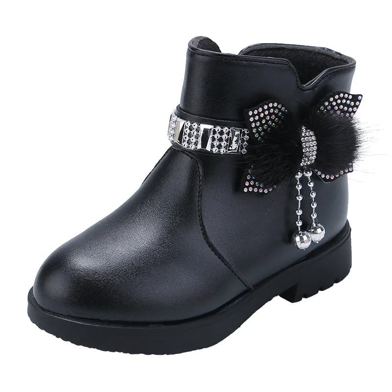 Warm Leather Style Boots for Girls