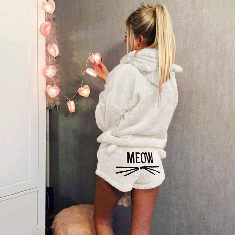 Warm Meow Cat Pyjama Set