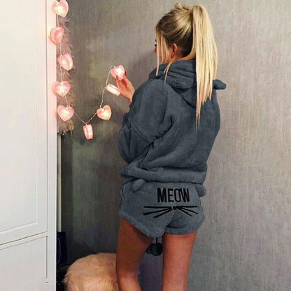 Warm Meow Cat Pyjama Set