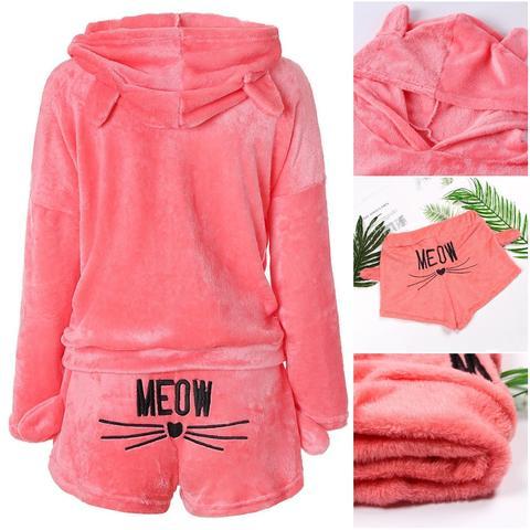 Warm Meow Cat Pyjama Set