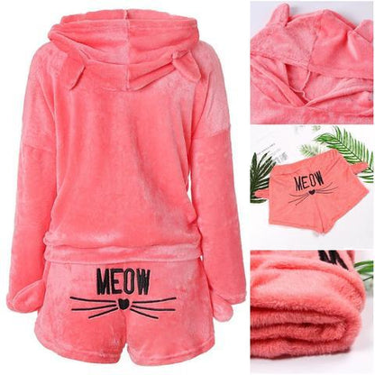 Warm Meow Cat Pyjama Set