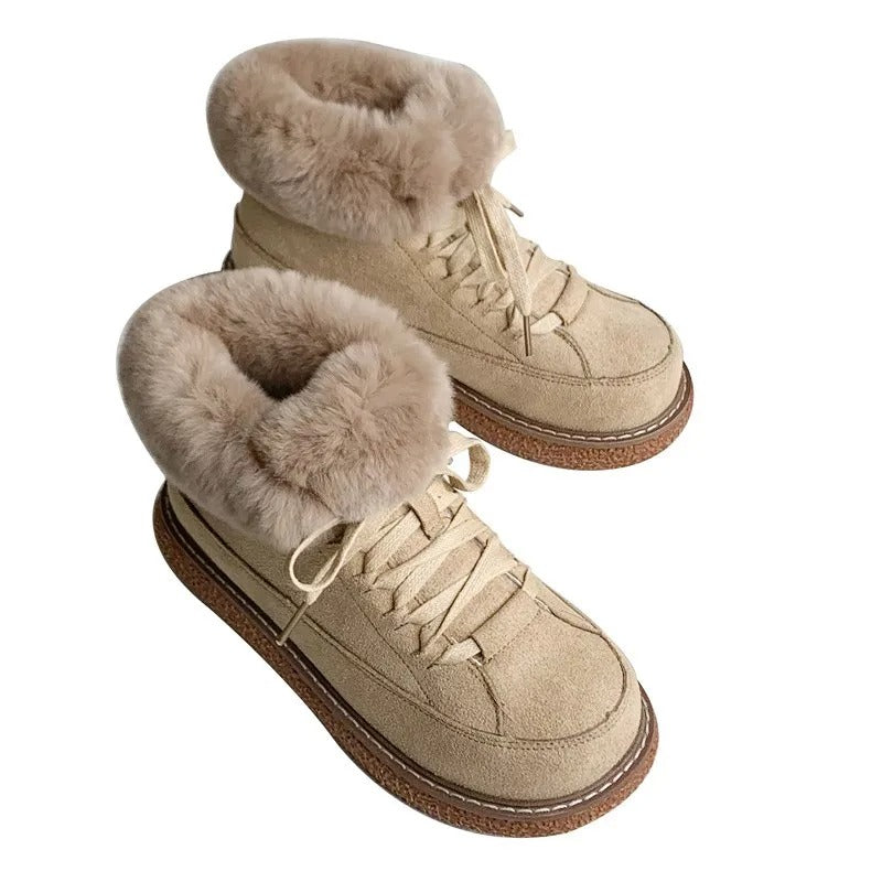 Warm ankle boots for women
