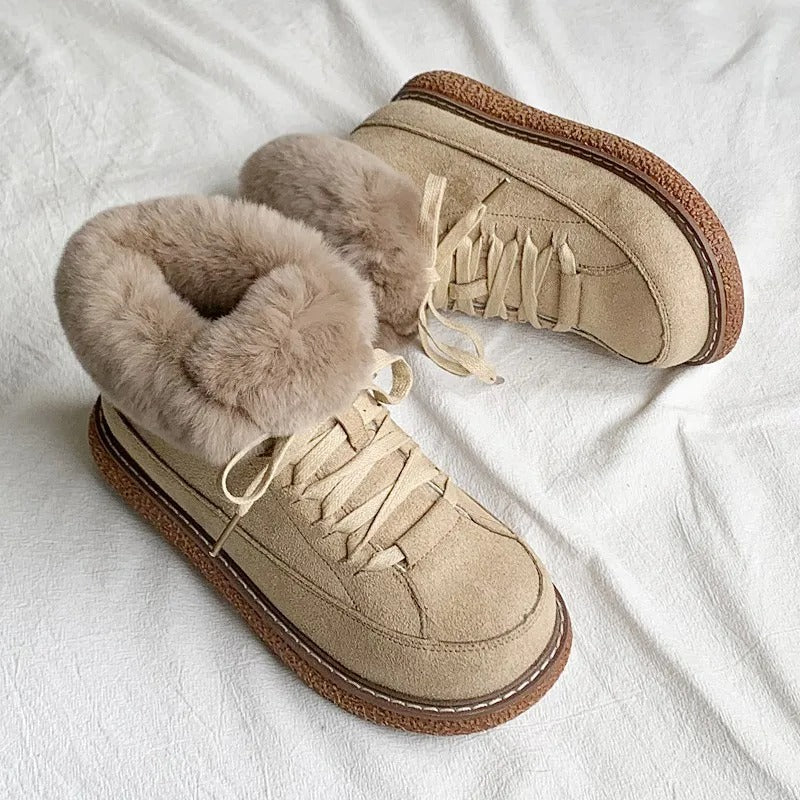 Warm ankle boots for women