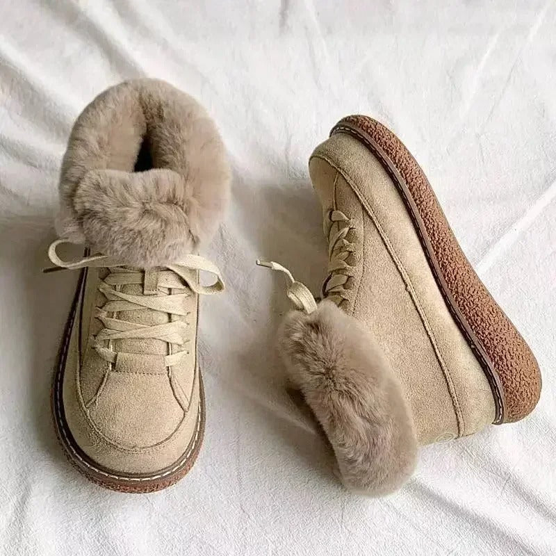 Warm ankle boots for women
