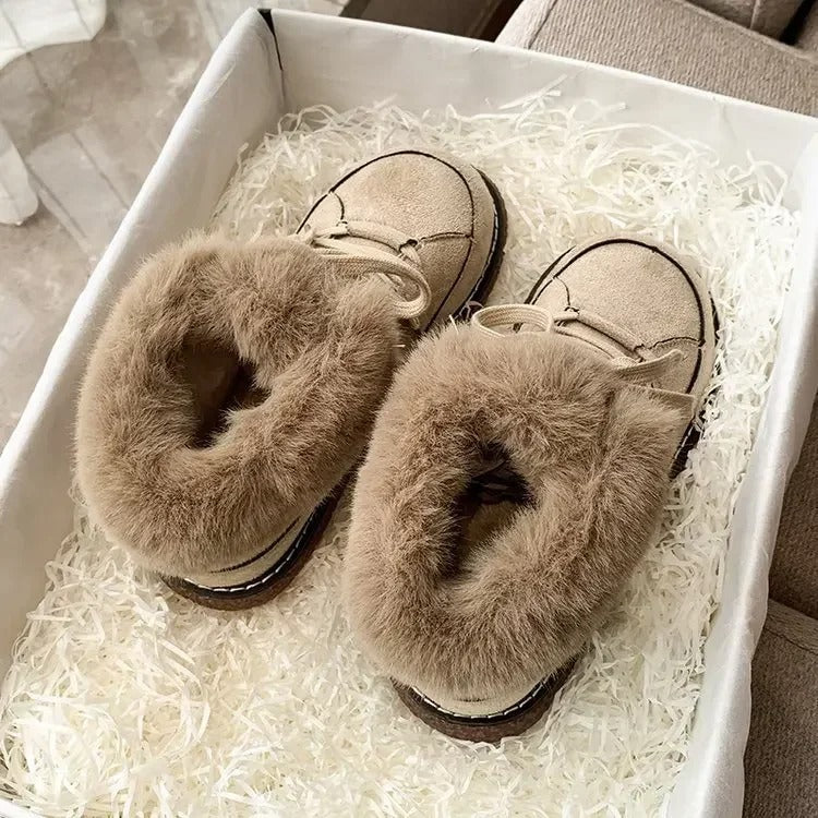 Warm ankle boots for women