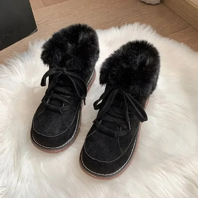 Warm ankle boots for women