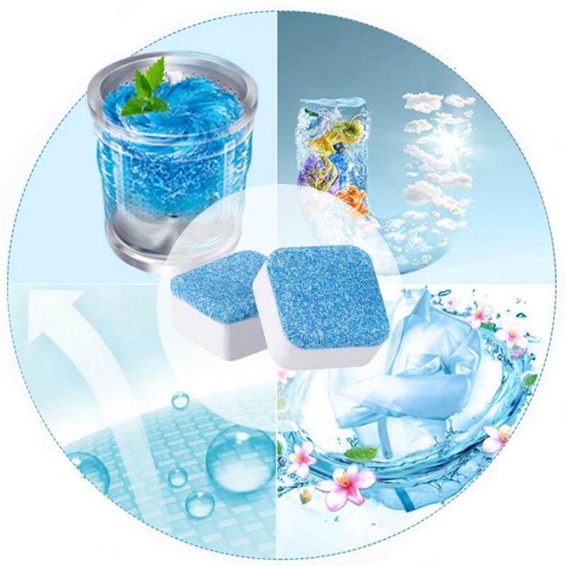 Washing machine deep-cleaning tablets