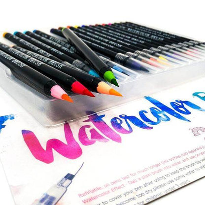 Watercolour brush pens (20-piece set)