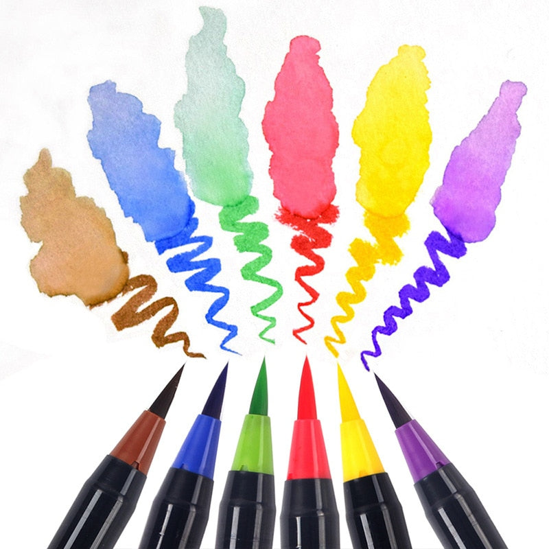Watercolour brush pens (20-piece set)
