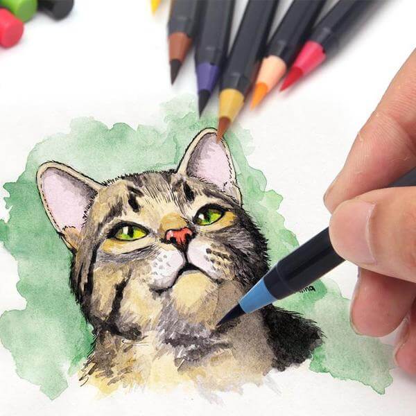 Watercolour brush pens (20-piece set)