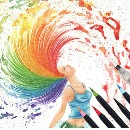 Watercolour brush pens (20-piece set)