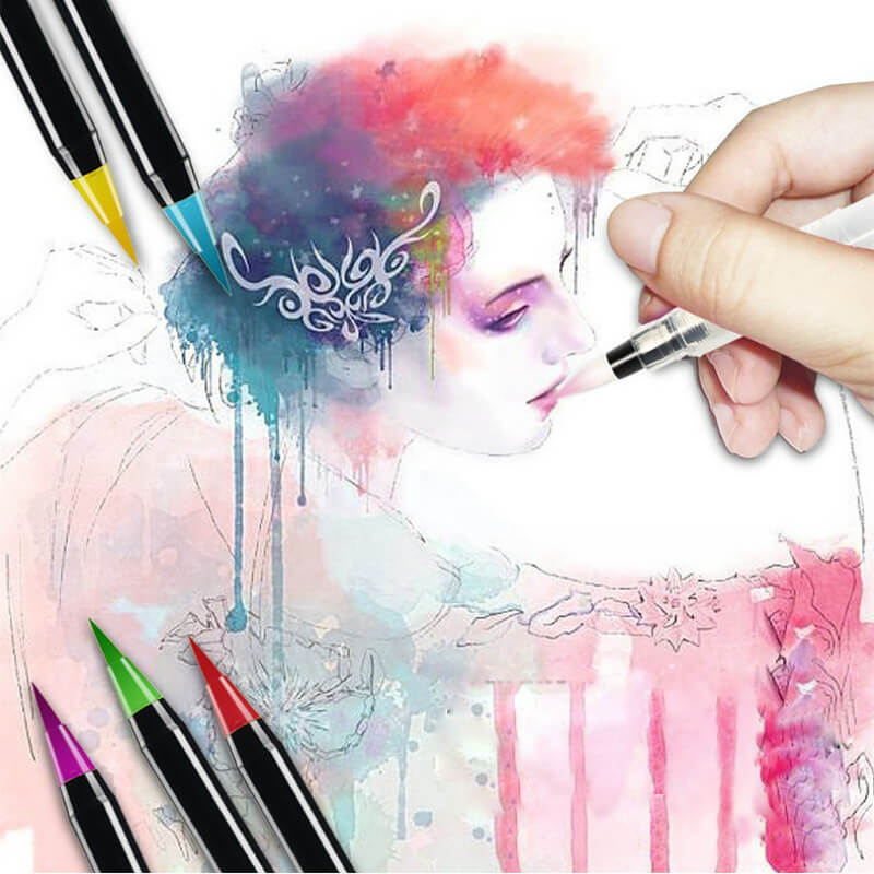 Watercolour brush pens (20-piece set)