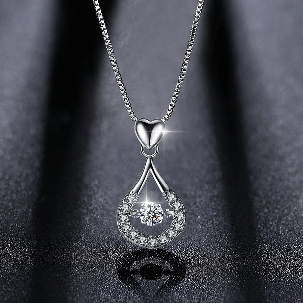 Waterdrop Crystal Pendant Necklace