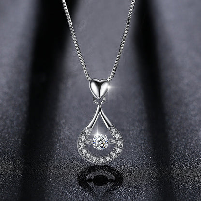 Waterdrop Crystal Pendant Necklace