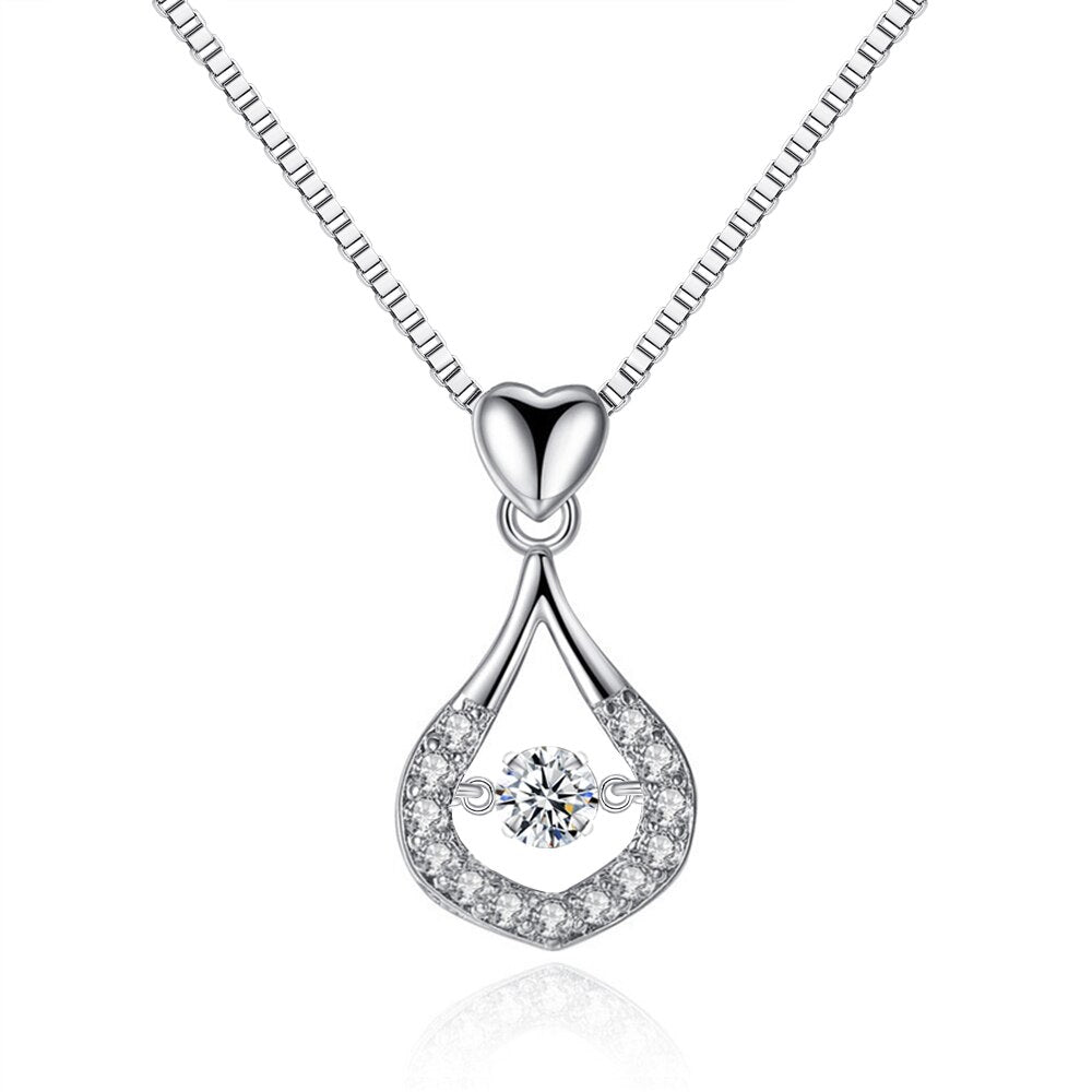 Waterdrop Crystal Pendant Necklace