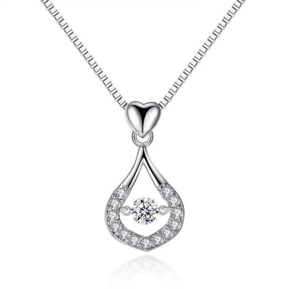 Waterdrop Crystal Pendant Necklace