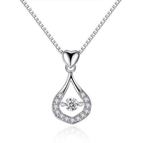 Waterdrop Crystal Pendant Necklace