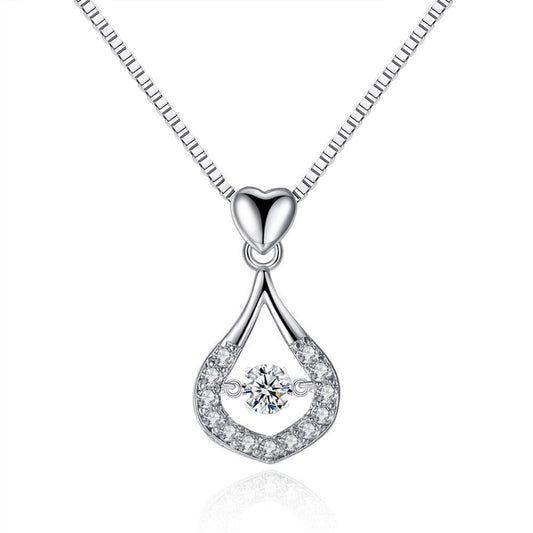 Waterdrop Crystal Pendant Necklace