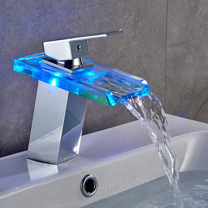 Waterfall LED Basin Tap