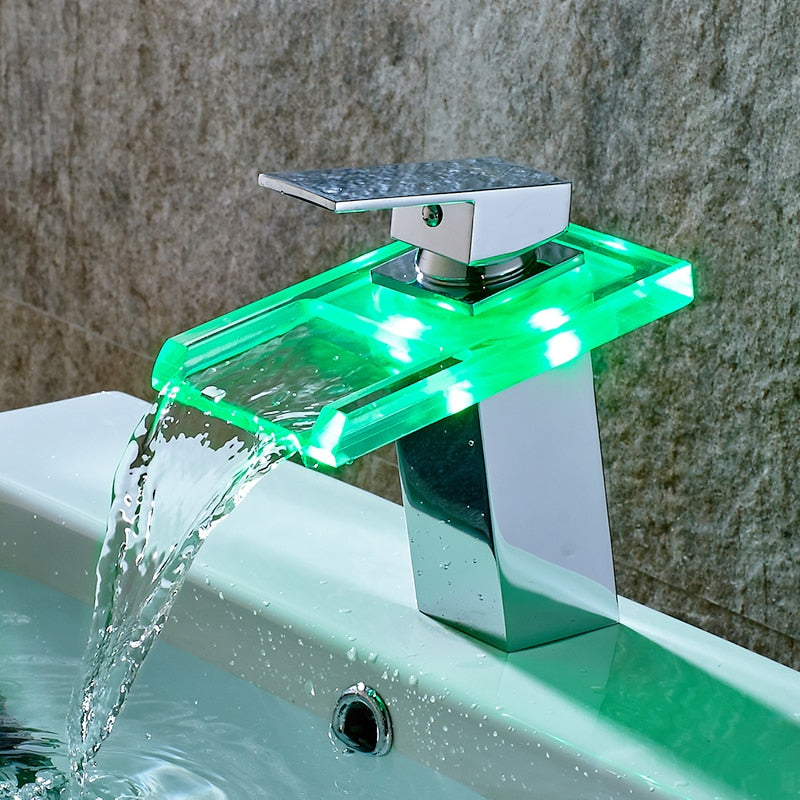 Waterfall LED Basin Tap